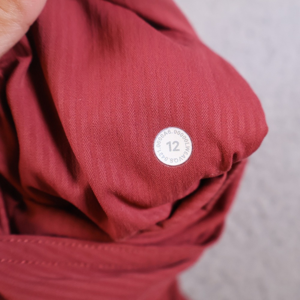 Lululemon Beyond the Studio Crop Red Joggers Pants LW6AVQS Size 12 - Picture 7 of 8